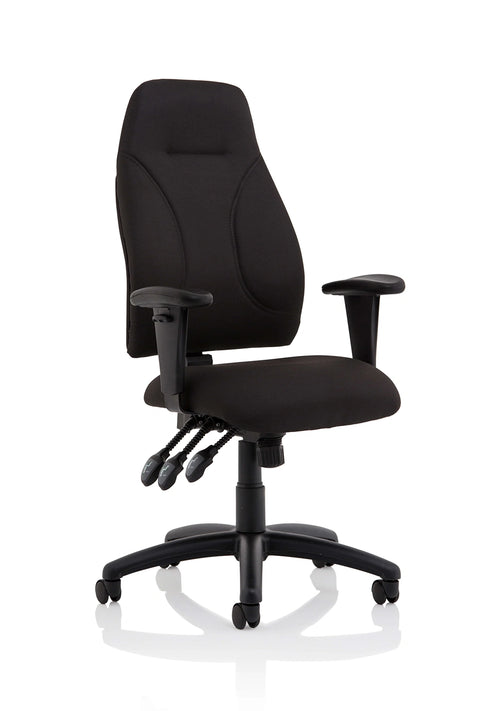 Esme High Back Task Operator Chair With Arms OP000232 1