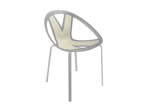 Extreme Stackable Canteen Chair With Beige Finish