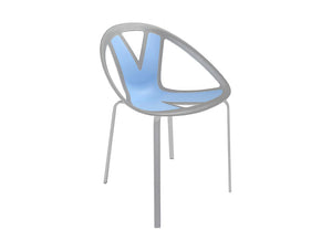 Extreme Stackable Canteen Chair With Blue Finish