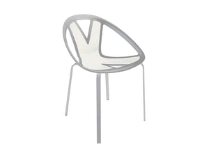 Extreme Stackable Canteen Chair With White Finish