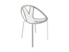 Extreme Stackable Canteen Chair With White Finish