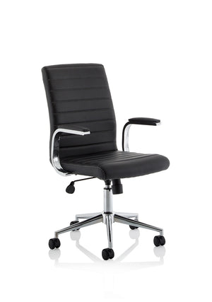 Ezra Medium Back Leather Executive Office Chair With Arms EX000188 2