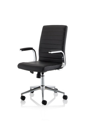 Ezra Medium Back Leather Executive Office Chair With Arms EX000188 7