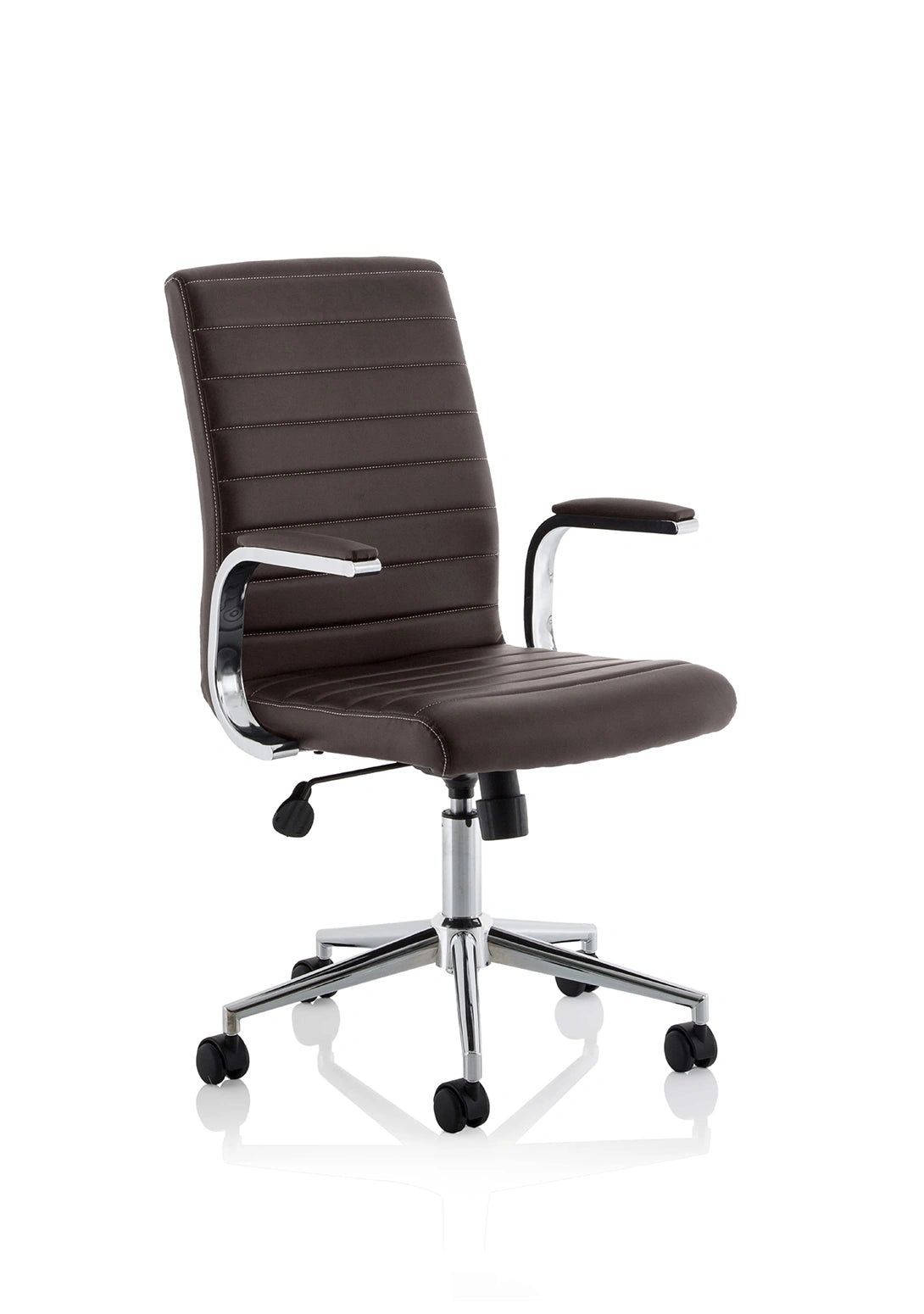 Ezra Executive White Leather Chair Image 17