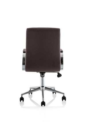 Ezra Medium Back Leather Executive Office Chair With Arms EX000190 7