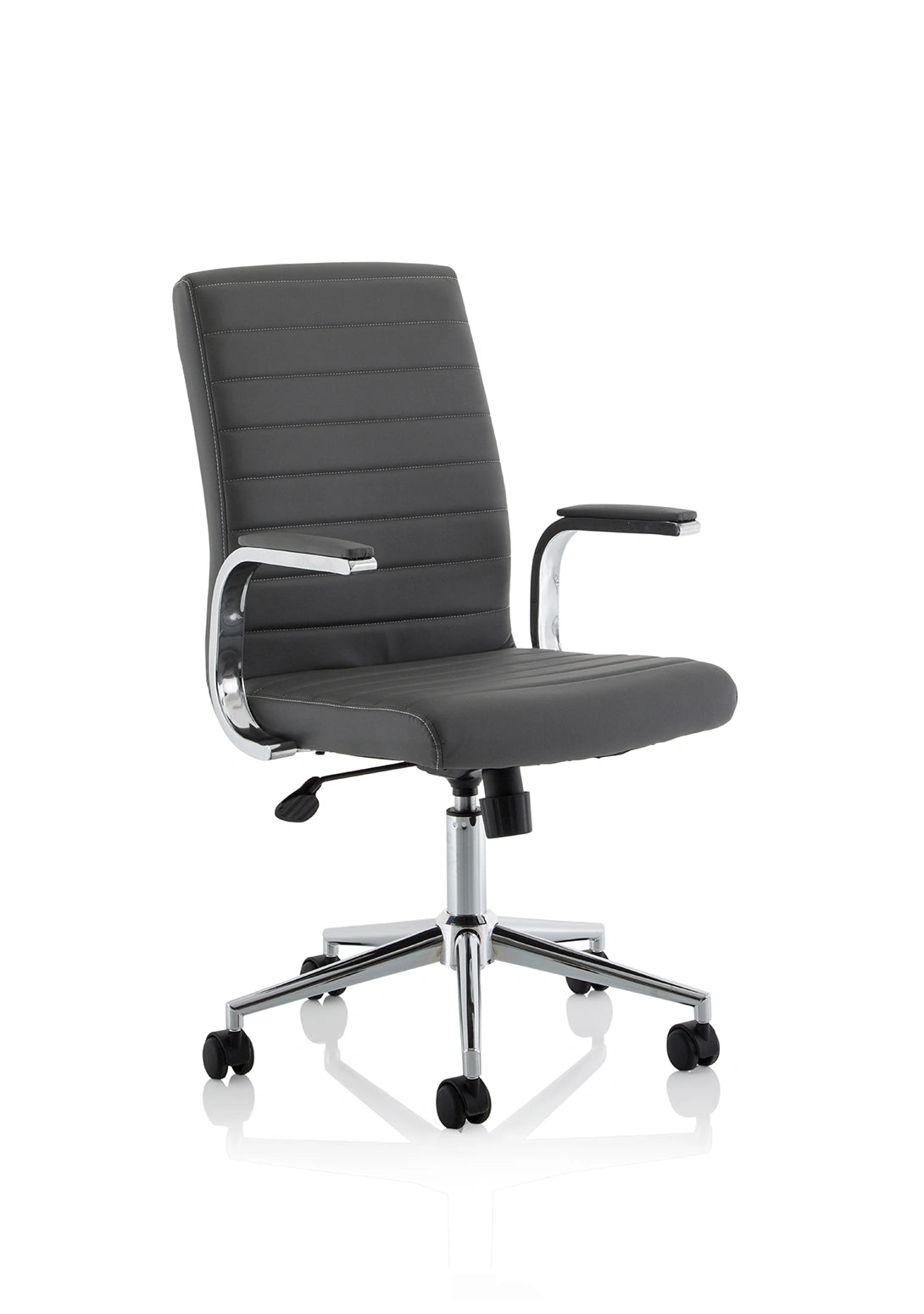 Ezra Executive White Leather Chair Image 18