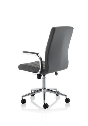 Ezra Medium Back Leather Executive Office Chair With Arms EX000245 6