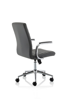 Ezra Medium Back Leather Executive Office Chair With Arms EX000245 8