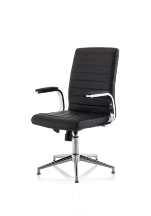 Ezra Medium Back Leather Executive Office Chair With Arms KCUP1692 4