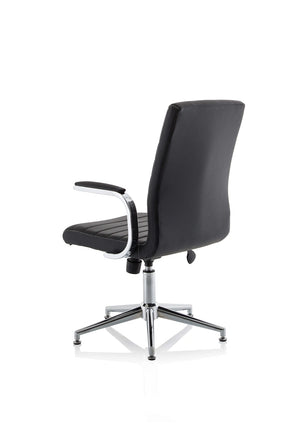 Ezra Medium Back Leather Executive Office Chair With Arms KCUP1692 6