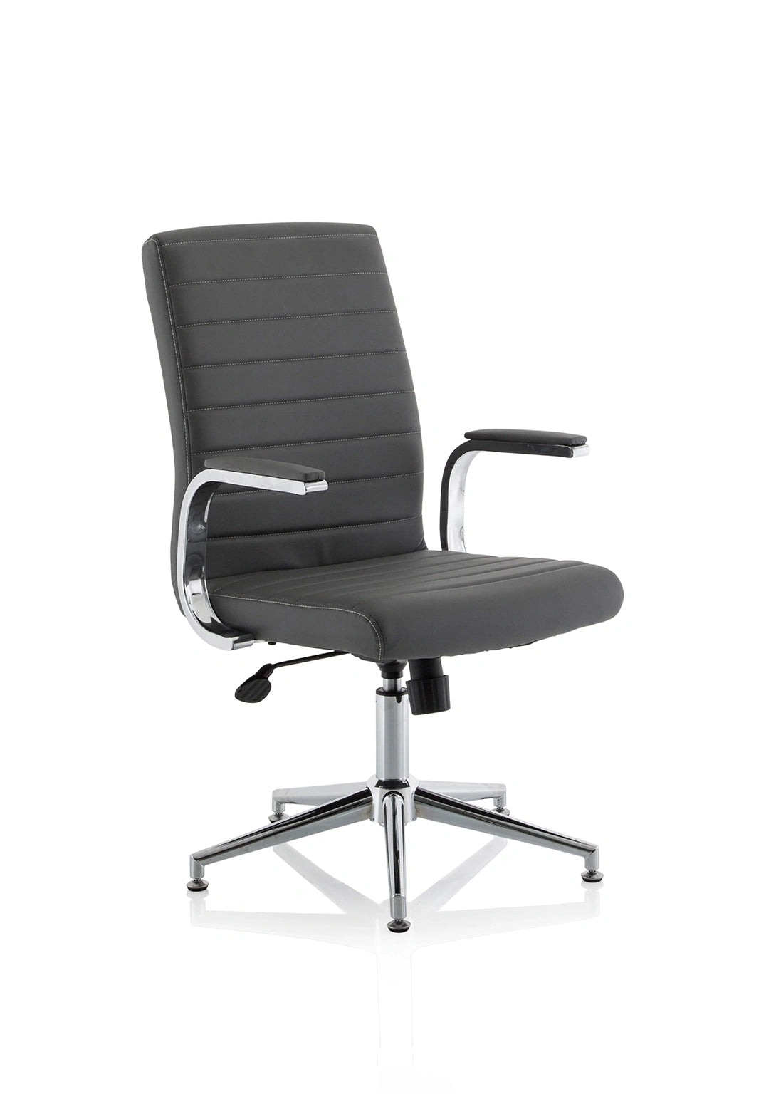 Ezra Medium Back Leather Executive Office Chair With Arms KCUP1694 1