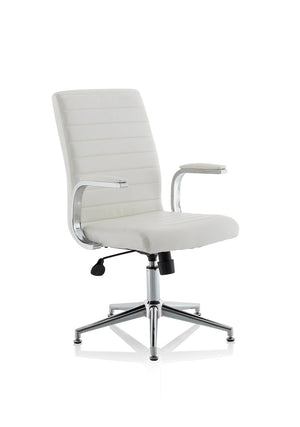 Ezra Medium Back Leather Executive Office Chair With Arms KCUP1695 2