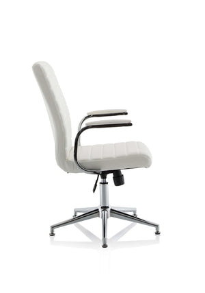 Ezra Medium Back Leather Executive Office Chair With Arms KCUP1695 8