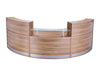 Fhr Lhr Fhr Elite 3 Section Semi Circle Reception Unit In Walnut