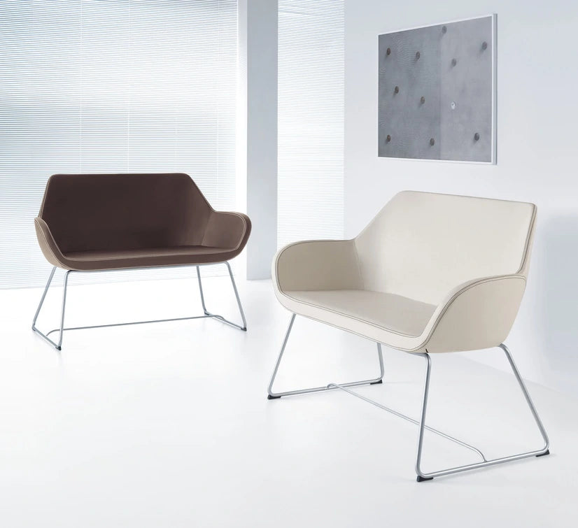 Fan 2 Seat Sofa With Cantilever Legs   Model 20V 3