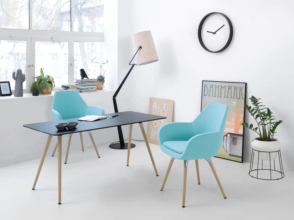 Fan 2 Seat Sofa With Cantilever Legs   Model 20V 9