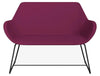 Fan 2 Seat Sofa With Cantilever Legs   Model 20V Pro Fan20V Blk Ev 21