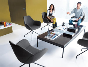 Fan 4 Legged Armchair With Castors   Model 10Hc 11