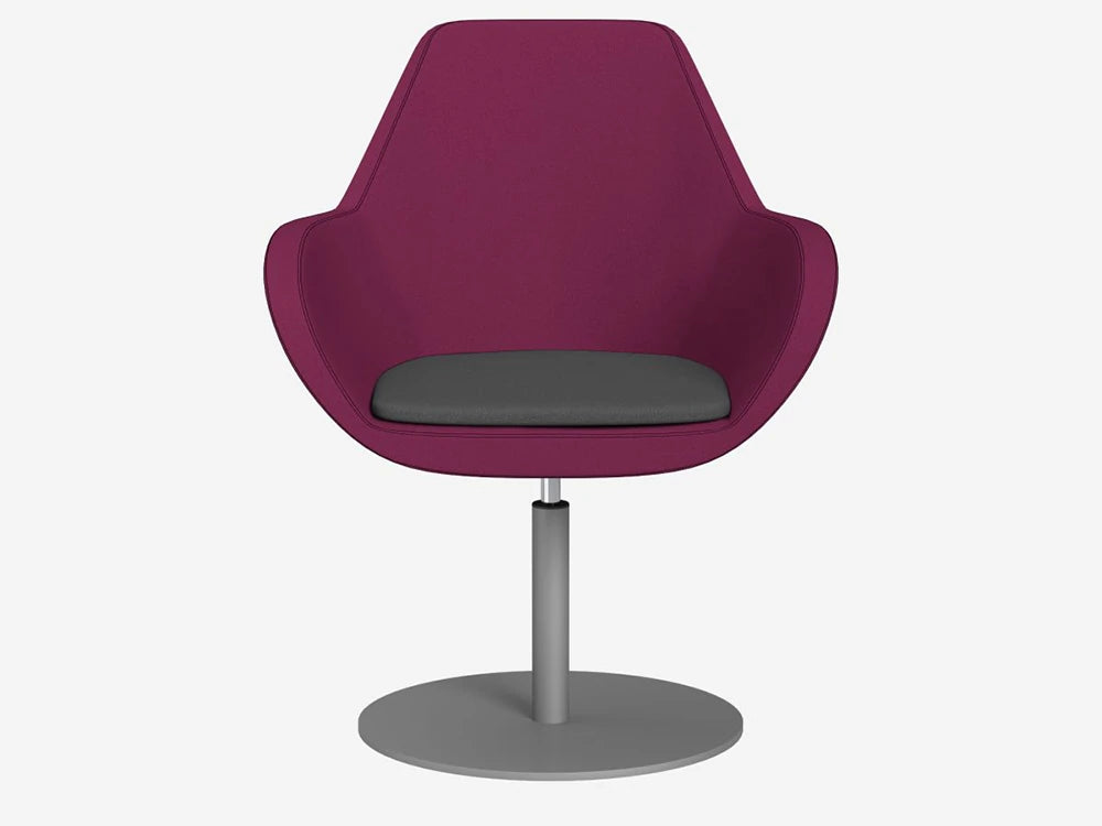 Fan Swivel Round Base Armchair   Model 10R Pro Fan10R Ev 21 Ev 1 Met Fg Cnt