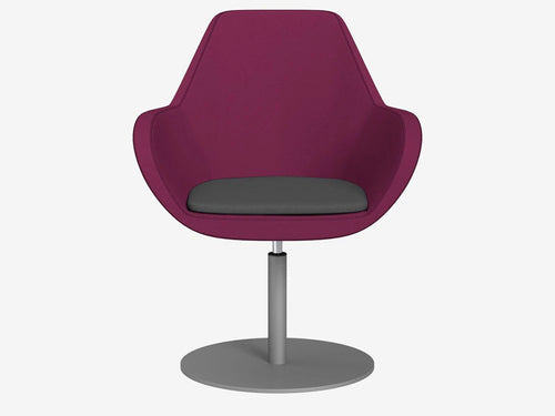 Fan Swivel Round Base Armchair   Model 10R Pro Fan10R Ev 21 Ev 1 Met Fg Cnt