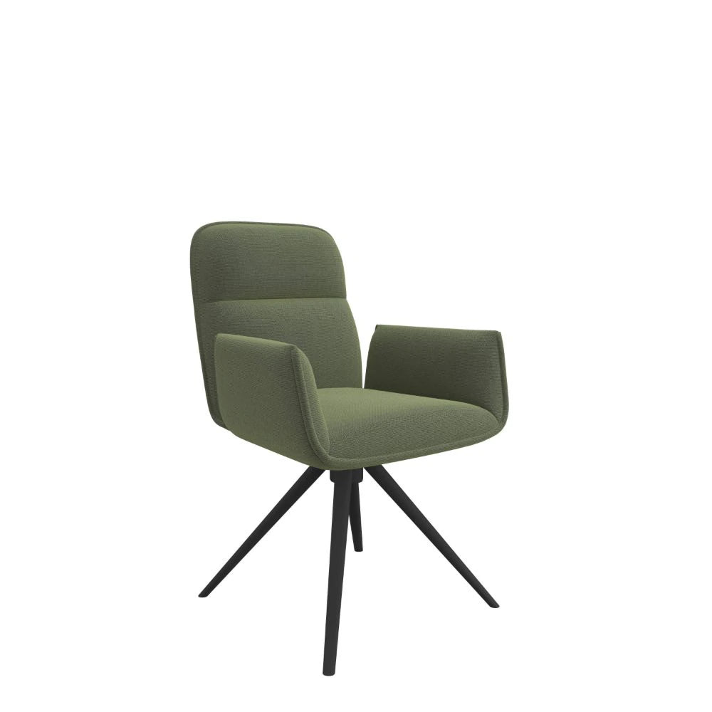 Faze Armchair with 4-Star Base - Green/Black