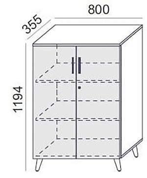 Filing Cabinet With Hinged Doors Sv 06 Dimensions