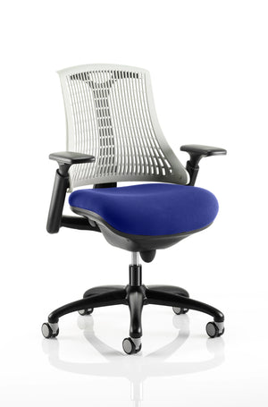 Flex Medium Back Black Frame Task Operator Office Chair With Arms KCUP0763 2