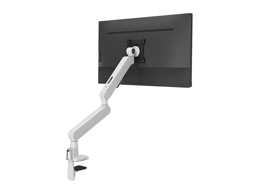 Flexi Single Dual Spring Flat Screen Monitor Arm White 2