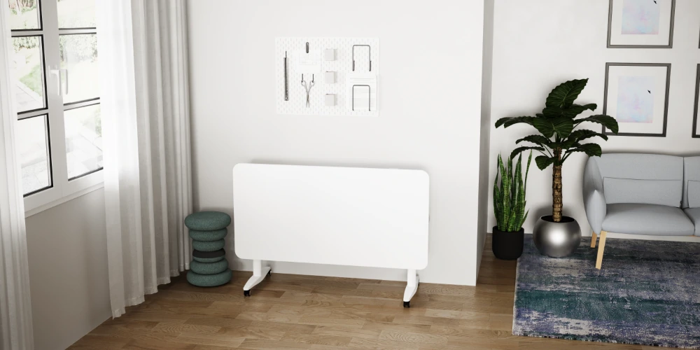 FlipMe Convertible Standing Desk in Home Office Setting