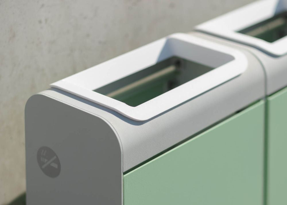 Flo Outdoor Litter Bin Top Detail
