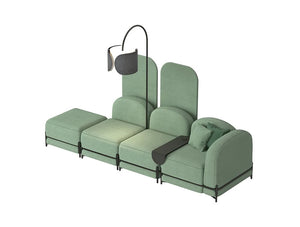 Flord Modular Soft Seating In Light Green