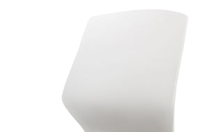 Florence Spindle White Frame Fabric Seat Visitor Chair BR000208 5