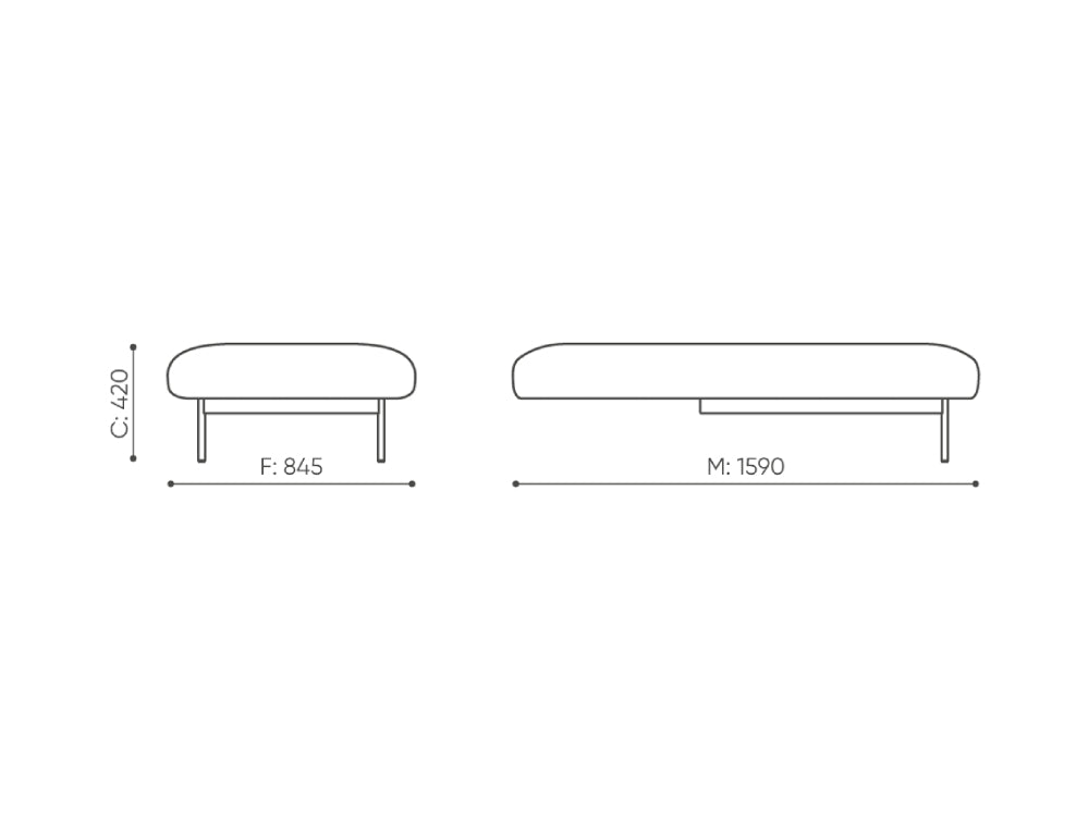 Fora Upholstered Modular Sofa Dimensions