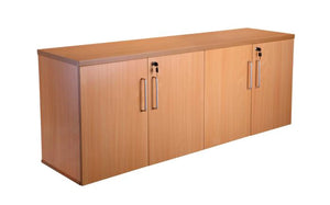 Four Door Credenza Complete With Two Shelves In Beech