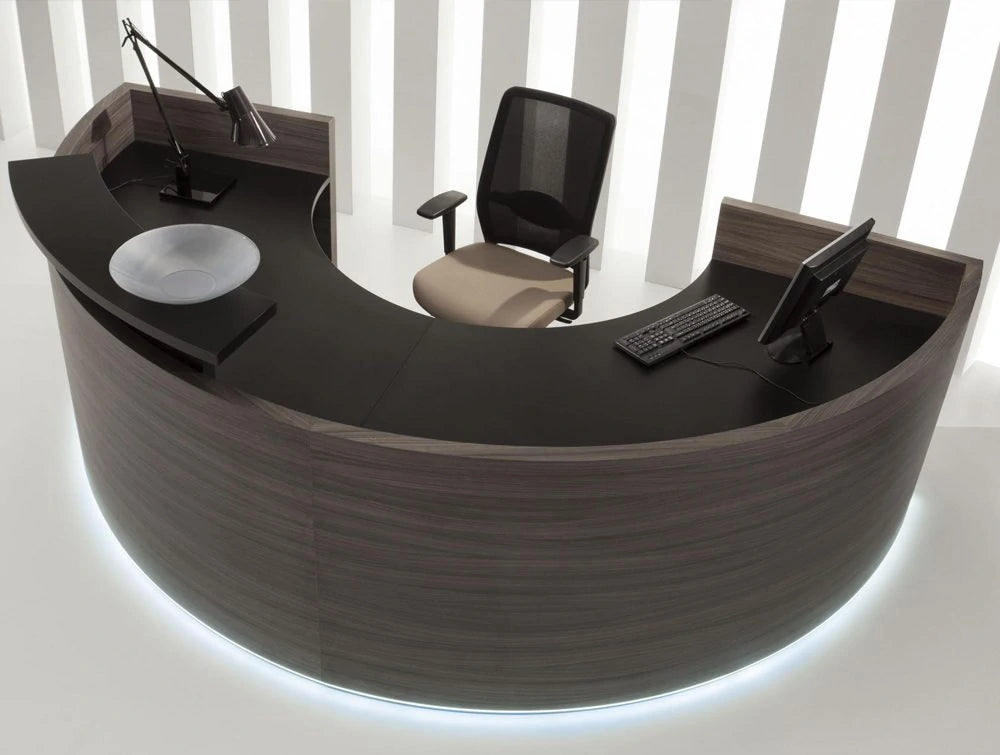Furonto Reception Unit Dark Walnut