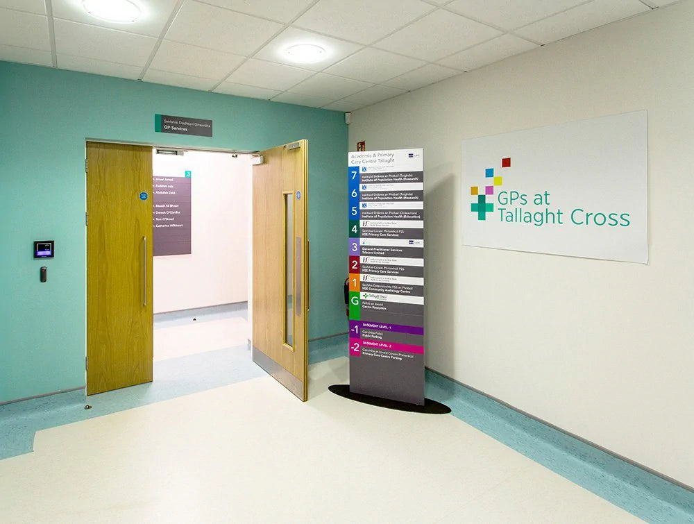 Gps At Tallaght Cross Sign And Entry Door