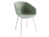 Gaber Basket Upholstered Armchair Bp With White Legs And Light Grey Finish