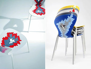 Gaber Big Bang Stackable Canteen Chair Stacked