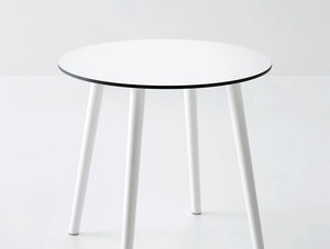 Gaber Stefano Table With White Tabletop And White Legs