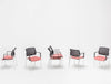 Gaya Mesh Conference Stackable Armchair with Black Back and Arm