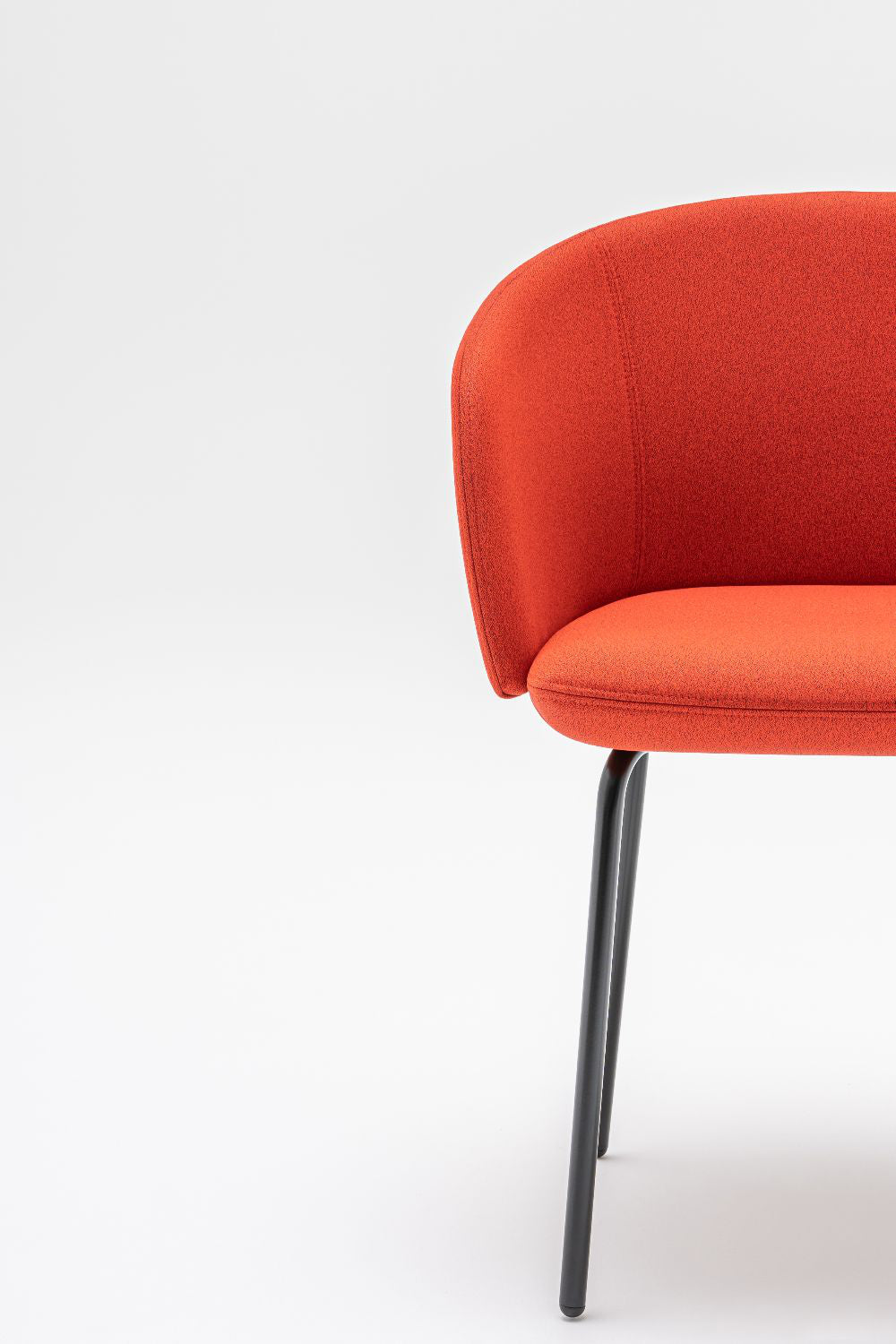 Grace Office Chair with Four Metal Legs Detail