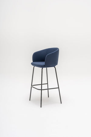 Grace Soft Seating Armed High Stool 3