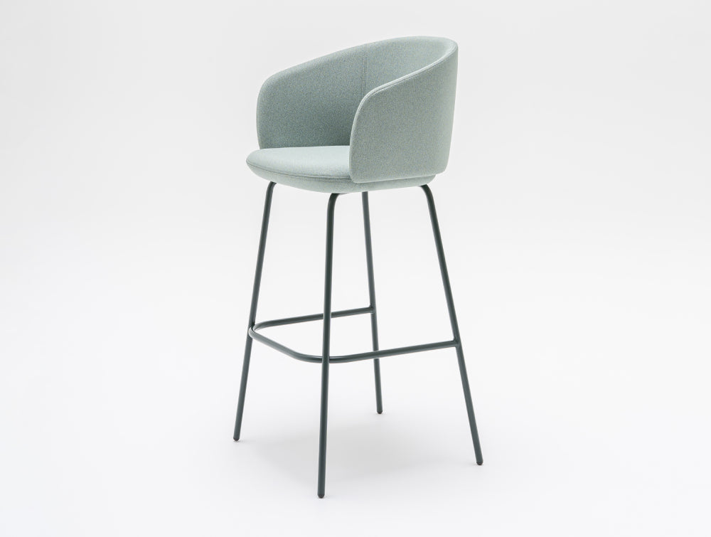 Grace Soft Seating Armed High Stool