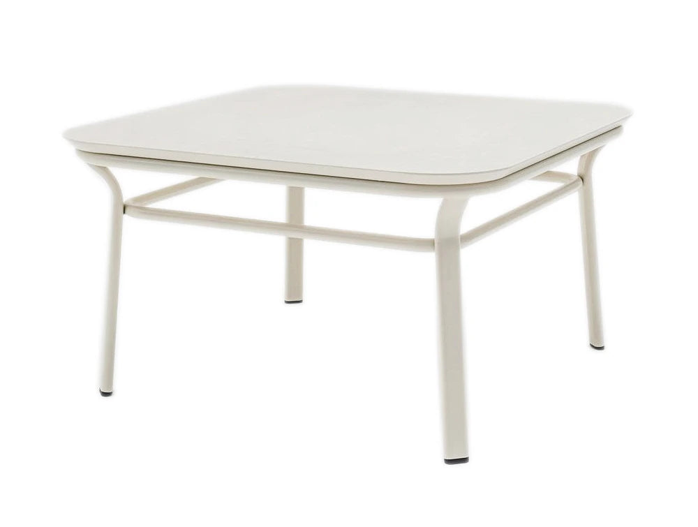 Grace Square Table With Elegant White Frame For Breakout Rooms
