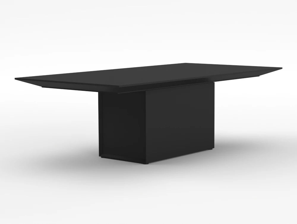 Gravity Sit Stand Executive Meeting Table Graphite Top Graphite Frame Body