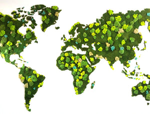 Green Mood Green Walls Forest World Map Full View