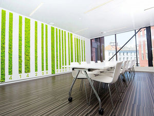 Green Mood Green Walls Lichen Moss In Sanoma Office