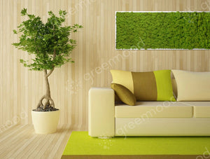 Green Mood Khloe Lichen Moss Frame In Sitting Area