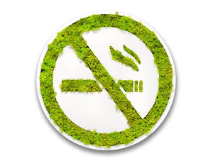 Green Mood Pictogram No Smoking With Border
