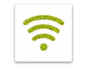 Green Mood Pictogram Wifi With Border